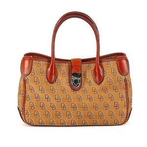 DOONEY & BOURKE SHADOW SIGNATURE DOUBLE HANDLE BAG